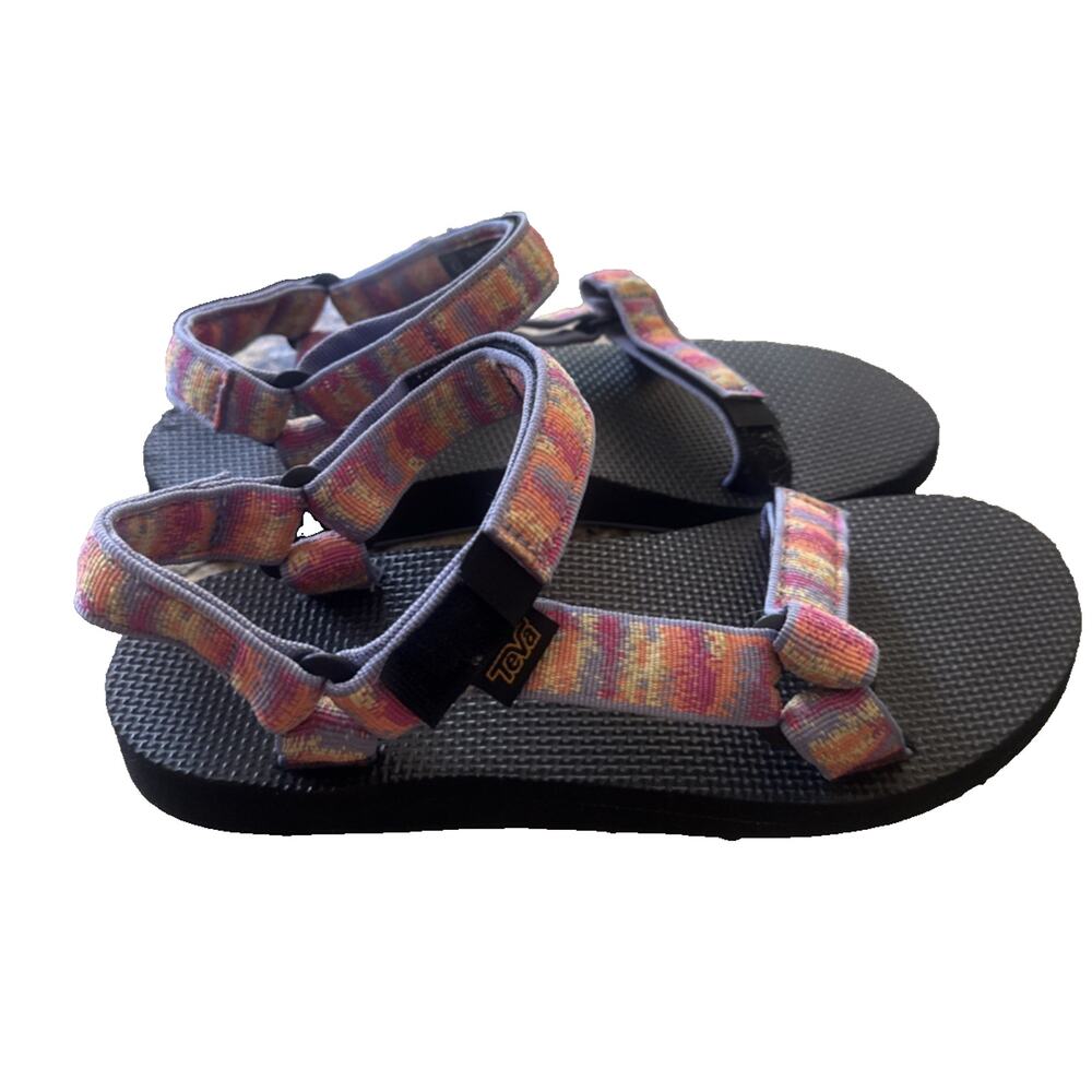 Teva Original Universal Iridescence Tangerine Multi Strap Sandals Women's Size 9